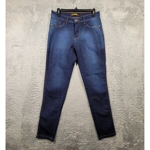 Stuart Jeans Womens 42 6 Blue Denim Dark Wash Casual Pants 30x31